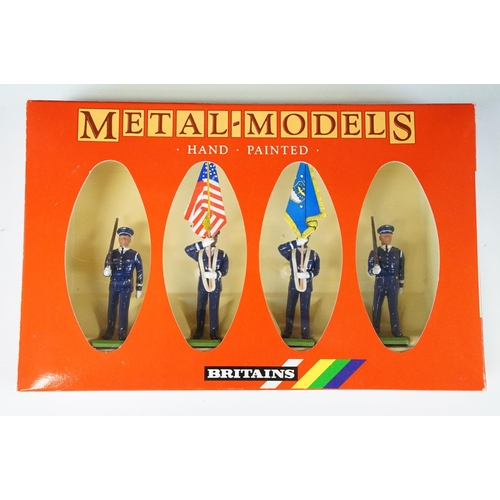 291 - 15 Boxed Britains metal figure sets to include 7203, 7201, 7249, 7306, 7244, 7232, 7246, 7245, 7234,... 