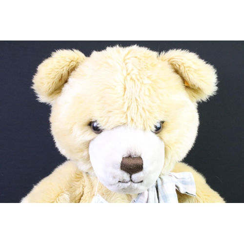 354 - Steiff Petsy teddy bear, no. 012037, button & yellow label to ear, with tag, approx 75cm tall