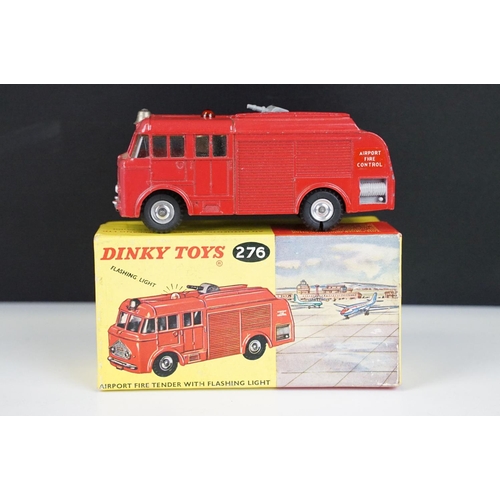 1342 - Four boxed Dinky fire engine diecast models to include 259 Fire Engine, 276 Airport Fire Tender with... 