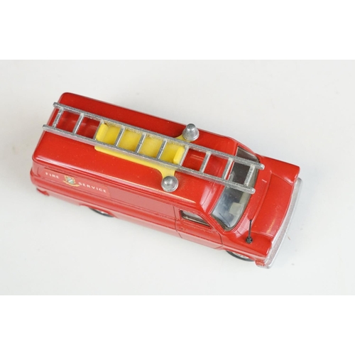 1344 - Four boxed Dinky diecast fire engines to include 285 Merryweather Marquis Fire Tender, 271 Ford Tran... 