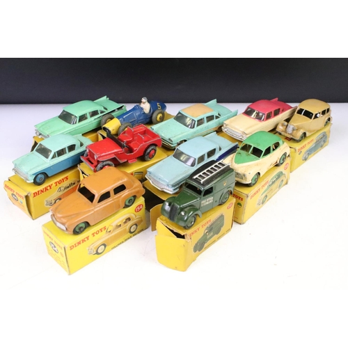 1347 - 11 Boxed Dinky diecast models to include 192 De Soto Fireflite Sedan, 191 Dodge Royal Sedan, 405 Uni... 