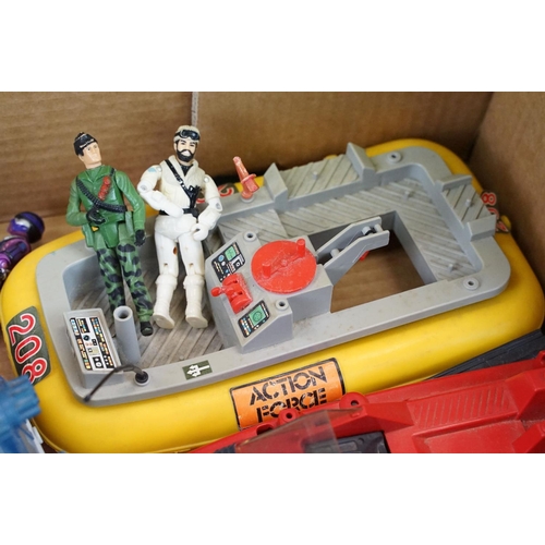 1468 - Six Hasbro / CPG Action Force & G.I Joe vehicles to include Cosmic Cruiser (with instructions), AF7 ... 