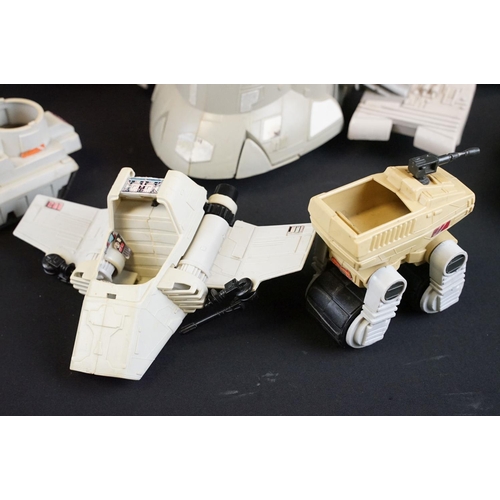 1524A - Star Wars - Seven original Star Wars vehicles to include Rebel Transport, Boba Fett's Slave 1, Endor... 