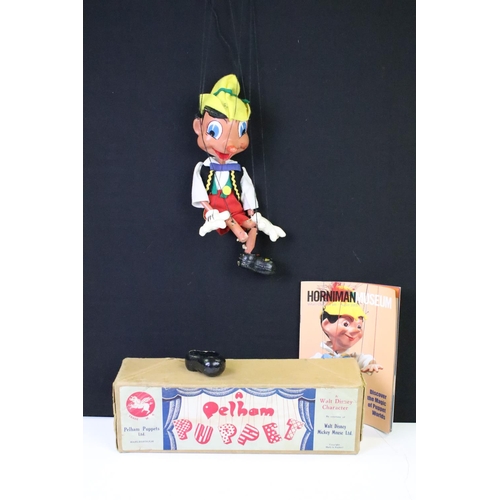 367 - Boxed Pelham Puppet Walt Disney Character Pinocchio (type SL). (Puppet has one foot detached, string... 