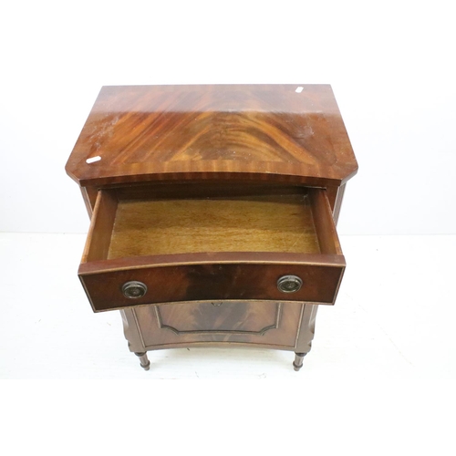 581 - Reproduction Regency Mahogany Side Cabinet with single drawer and cupboard, 51cm wide x 34cm deep x ... 