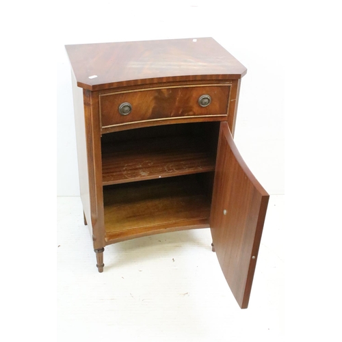 581 - Reproduction Regency Mahogany Side Cabinet with single drawer and cupboard, 51cm wide x 34cm deep x ... 