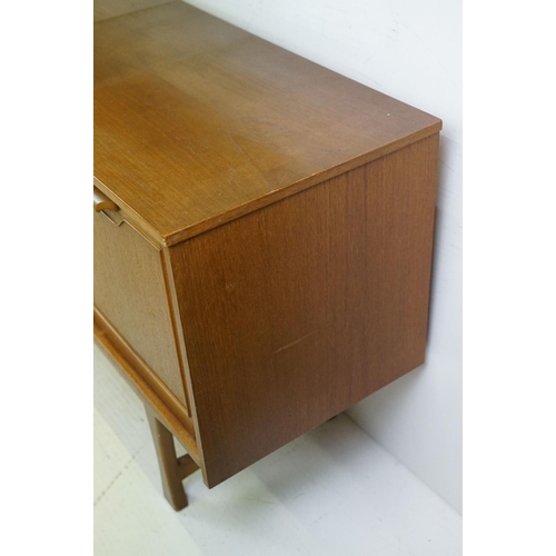 564 - Mid century Retro ' Stonehill Furniture Ltd ' Teak Sideboard comprising three drawers with rolled ha... 