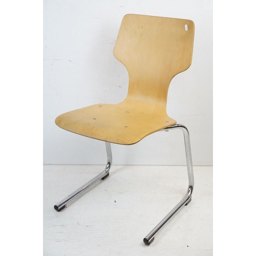 578 - Set of 1970's Mid century Retro ' Gordon Russell ' Stacking Chairs designed by Trevor Chinn and Mart... 