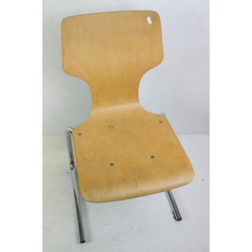 578 - Set of 1970's Mid century Retro ' Gordon Russell ' Stacking Chairs designed by Trevor Chinn and Mart... 