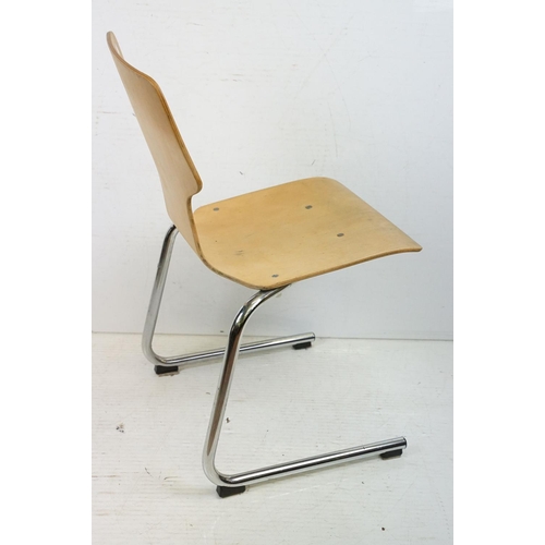 578 - Set of 1970's Mid century Retro ' Gordon Russell ' Stacking Chairs designed by Trevor Chinn and Mart... 