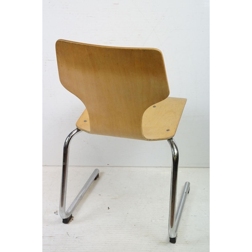 578 - Set of 1970's Mid century Retro ' Gordon Russell ' Stacking Chairs designed by Trevor Chinn and Mart... 