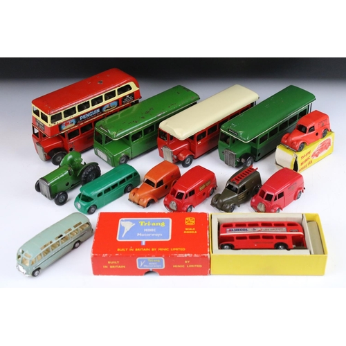 13 Triang Minic models to include a boxed Minic Motorways M1545 Double ...