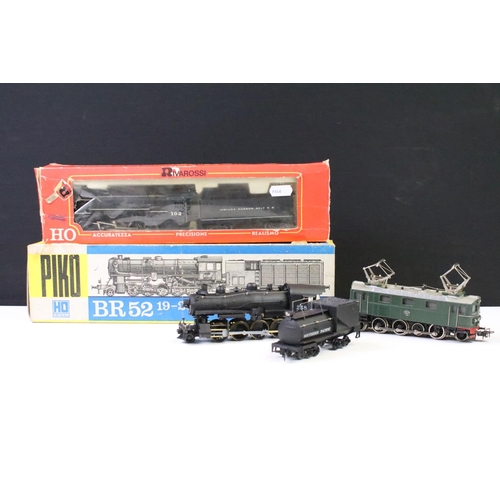 109 - Four Ho gauge locomotives to include a boxed Rivarossi 1224 Indiana Harbour Belt 102, boxed Piko BR5... 