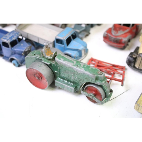 1266 - Around 25 Mid 20th C play worn Dinky diecast models to include commercial and farming examples featu... 