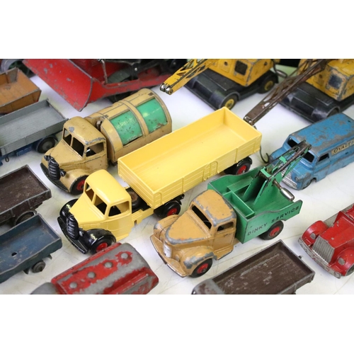 1266 - Around 25 Mid 20th C play worn Dinky diecast models to include commercial and farming examples featu... 