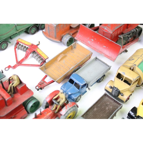 1266 - Around 25 Mid 20th C play worn Dinky diecast models to include commercial and farming examples featu... 