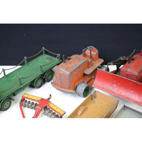 1266 - Around 25 Mid 20th C play worn Dinky diecast models to include commercial and farming examples featu... 