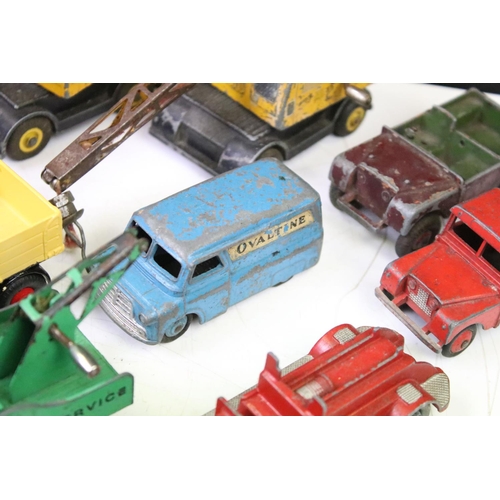 1266 - Around 25 Mid 20th C play worn Dinky diecast models to include commercial and farming examples featu... 