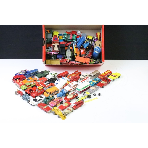 1267 - Around 90 circa 1960s/70s diecast models to include mainly Matchbox 75 Series and Superfast and Corg... 