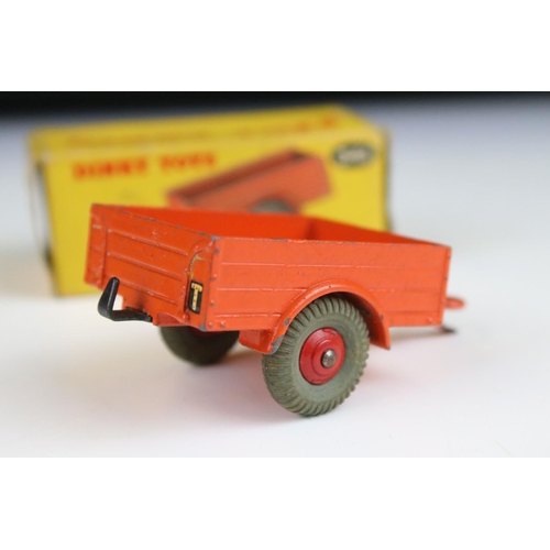 1361 - Six boxed Dinky diecast commercial models to include 417 Leyland Comet Lorry with blue cab and yello... 