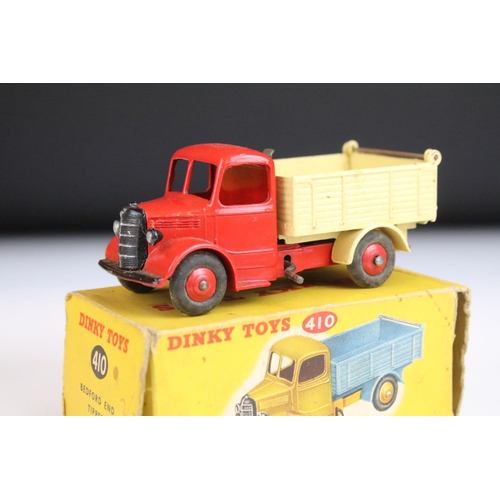 1361 - Six boxed Dinky diecast commercial models to include 417 Leyland Comet Lorry with blue cab and yello... 