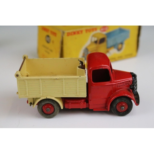 1361 - Six boxed Dinky diecast commercial models to include 417 Leyland Comet Lorry with blue cab and yello... 