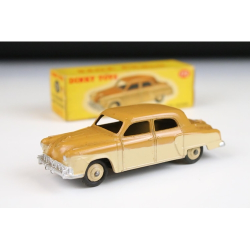 1362 - Two boxed Dinky diecast models to include 172 Studebaker Land Cruiser in two tone tan/beige, and 168... 