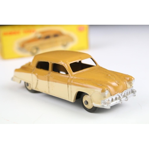 1362 - Two boxed Dinky diecast models to include 172 Studebaker Land Cruiser in two tone tan/beige, and 168... 