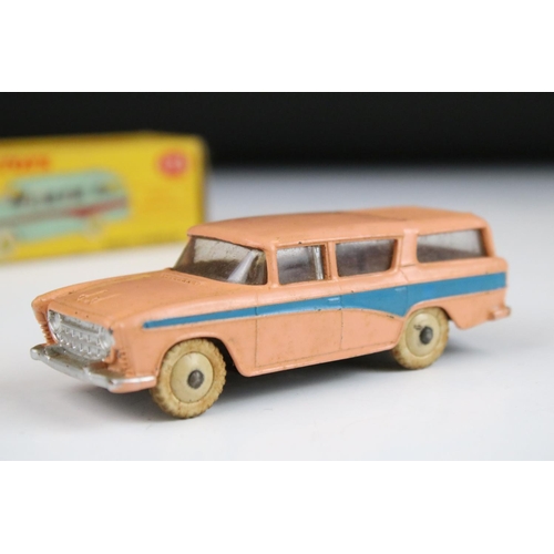 1363 - Three boxed Dinky diecast models to include 170 Ford Fordor Sedan in two tone pink & blue, 173 Nash ... 