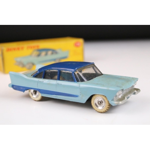 1364 - Five boxed Dinky diecast models to include 174 Hudson Hornet Sedan in red with cream, 156 Rover 75 S... 