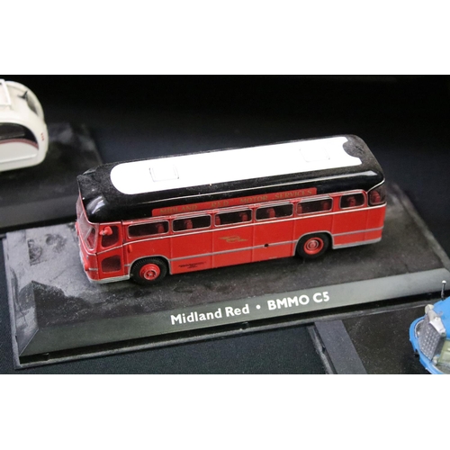 1216 - 35 Atlas Editions Classic Coaches Collection diecast models, together with a quantity of associated ... 