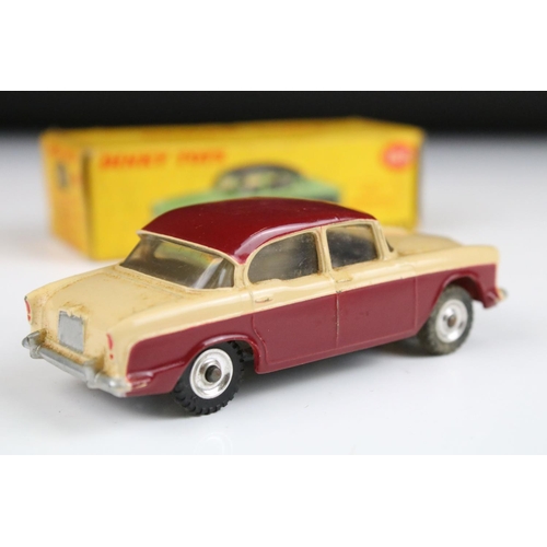 1365 - Three boxed Dinky diecast models to include 182 Porsche 356A Coupe in pale blue, 165 Humber Hawk in ... 