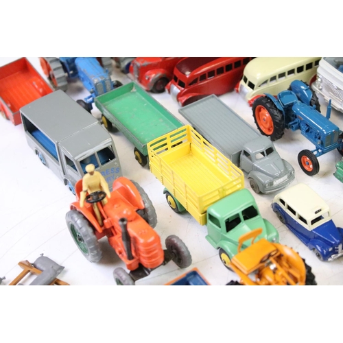 1275 - Around 40 mid 20th C diecast models, mainly farm related examples, features Dinky, Matchbox and Brit... 