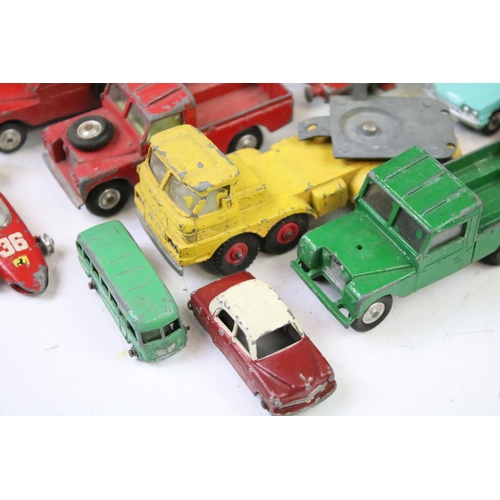 1276 - Around 60 Mid 20th C play worn diecast models to include Corgi, Dinky, Triang Spot-On & Matchbox Les... 