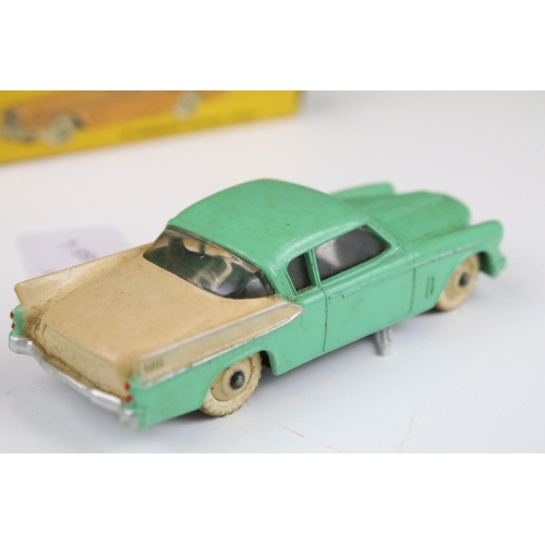 1365 - Three boxed Dinky diecast models to include 182 Porsche 356A Coupe in pale blue, 165 Humber Hawk in ... 