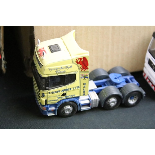 1219 - Large collection of Corgi haulage diecast models to include around 60 trucks to include examples fro... 