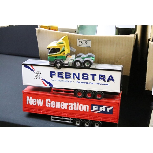 1219 - Large collection of Corgi haulage diecast models to include around 60 trucks to include examples fro... 