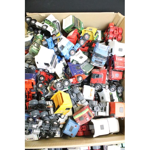 1219 - Large collection of Corgi haulage diecast models to include around 60 trucks to include examples fro... 