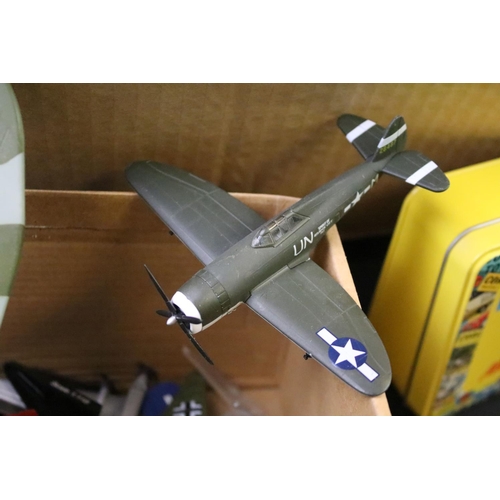 1220 - Collection of around 30 diecast models of varying scales, mostly planes, to include Corgi, Dinky, Un... 