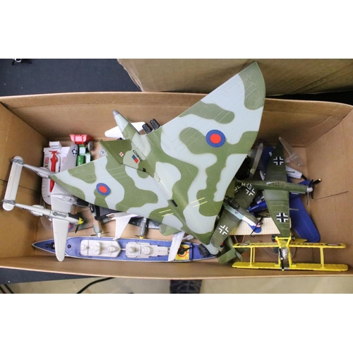 1220 - Collection of around 30 diecast models of varying scales, mostly planes, to include Corgi, Dinky, Un... 