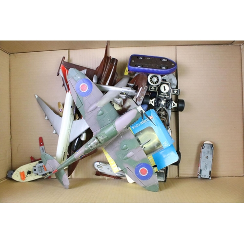 1220 - Collection of around 30 diecast models of varying scales, mostly planes, to include Corgi, Dinky, Un... 