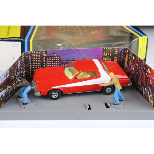 1373 - Boxed Corgi 292 Starsky & Hutch Ford Torino diecast model 2 x figures (missing criminal, Starsky bro... 