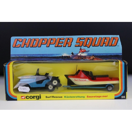 1376 - Two boxed Corgi diecast models to include 35 Chopper Squad Surf Rescue set and 1164 Dolphinarium wit... 