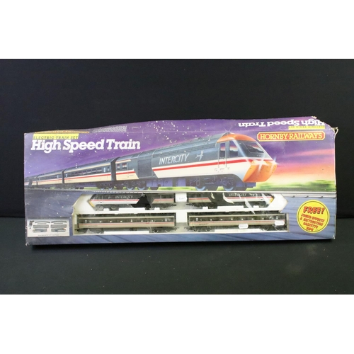 131 - Group of Hornby OO gauge model railway to include boxed R695 High Speed Train set containing Interci... 