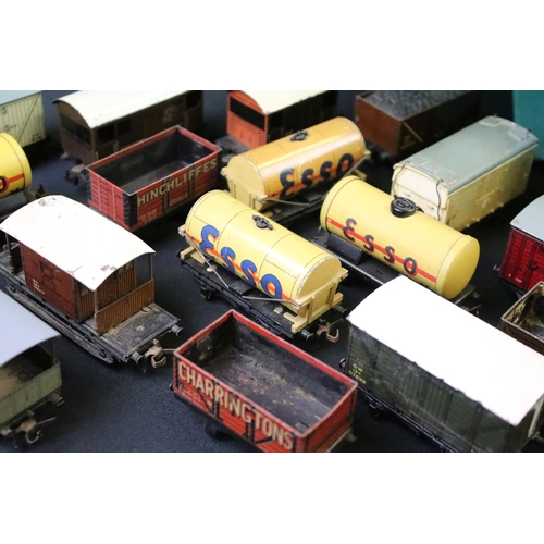 134 - Around 50 Hornby Dublo & TTR items of rolling stock to include coaches, tankers, wagons and vans