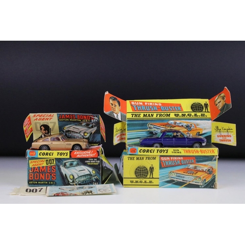 1379 - Two boxed Corgi TV related diecast models to include 261 James Bond 007 Aston Martin DB5 with ejecto... 