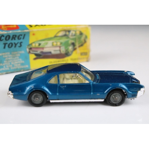 1380 - Four boxed Corgi diecast models to include 275 Rover 2000 TC in metallic green (diecast gd, box fair... 