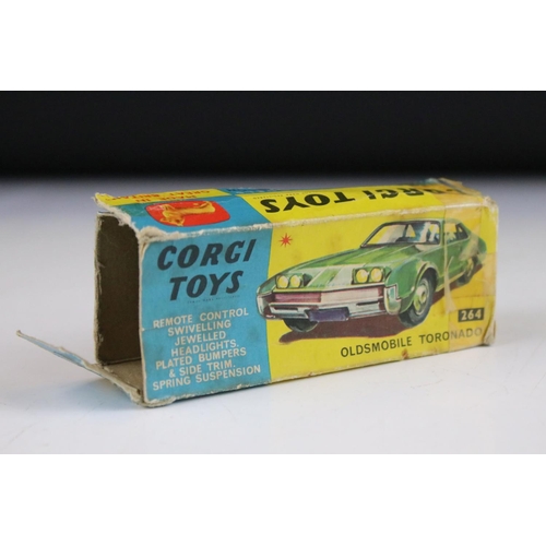 1380 - Four boxed Corgi diecast models to include 275 Rover 2000 TC in metallic green (diecast gd, box fair... 