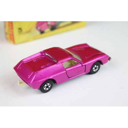 1382 - Six boxed Matchbox Superfast diecast models to include 70 Dragster in pink (decals ex, minimal paint... 