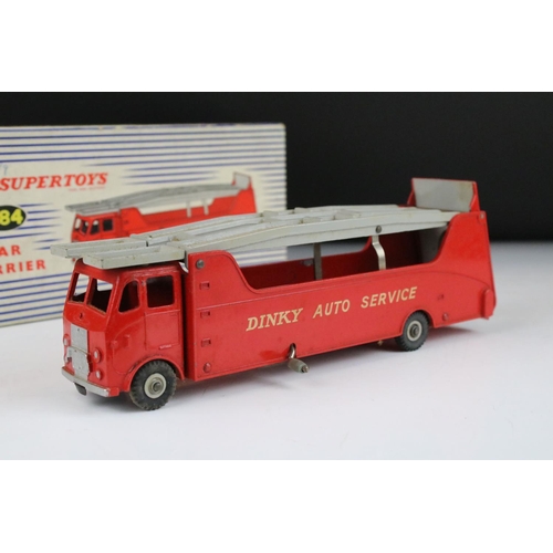 1383 - Two boxed Dinky Supertoys diecast models to include 984 Car Carrier and 985 Trailer for Car Carrier,... 